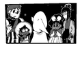 The party and an apparition of Siffrin in the Ghost event.