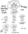 A guide to drawing Mirabelle's hair, made by insertdisc5